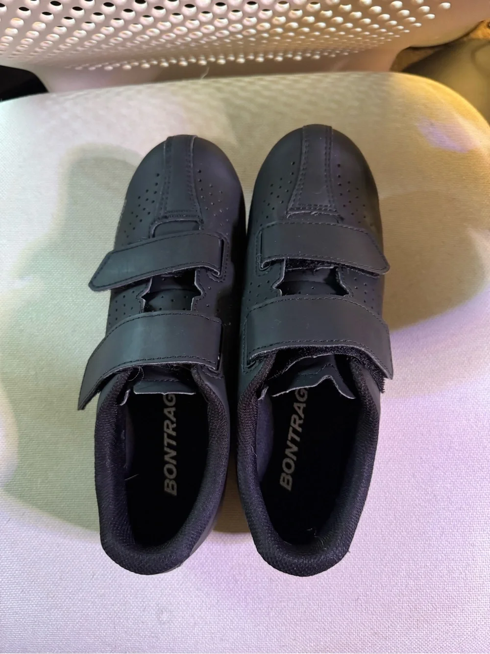 Bontrager Women's Black Cycling Shoes with Velcro Straps - size 38